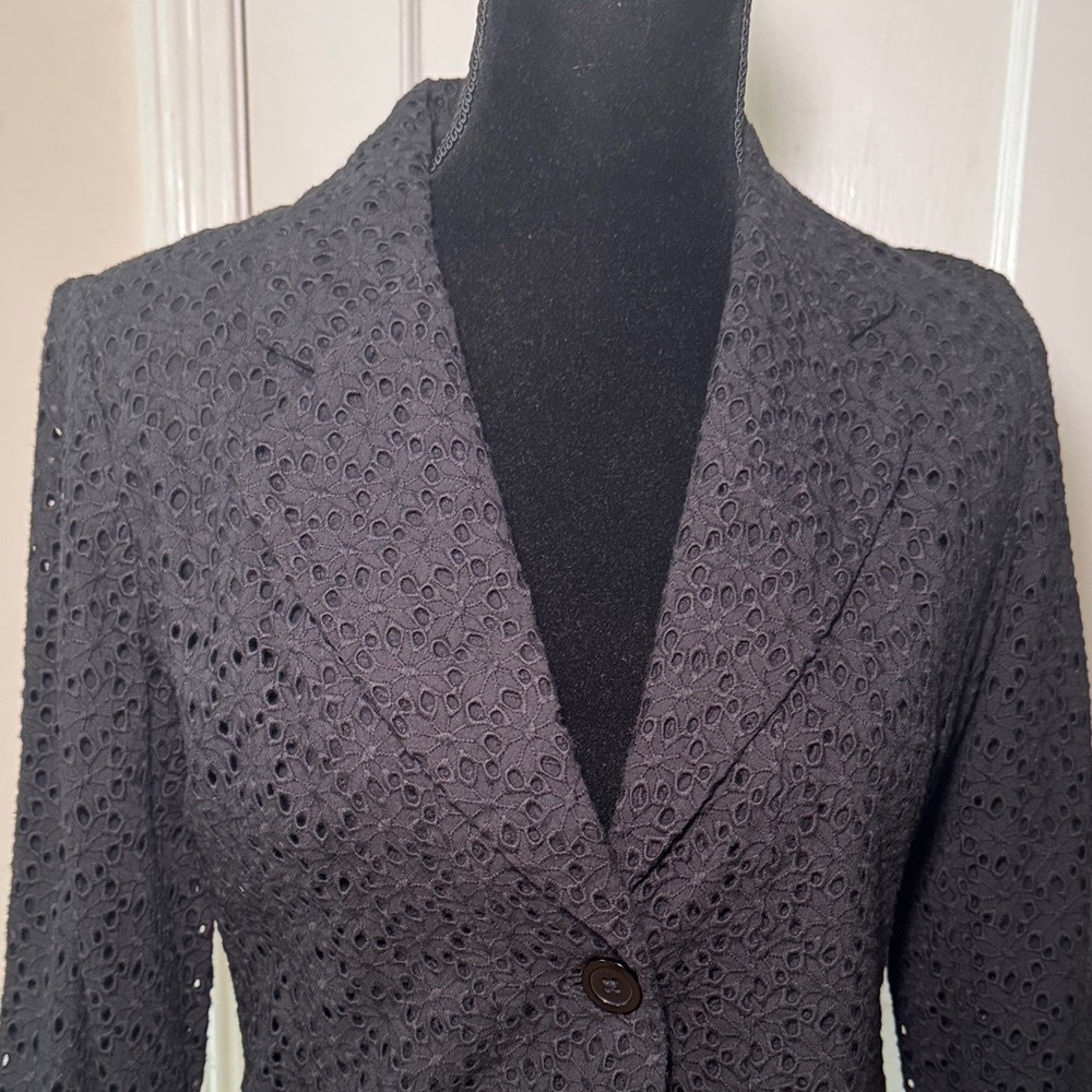 Rafaella Black Textured Women's Blazer Size 8 NWT - Picture 1 of 15
